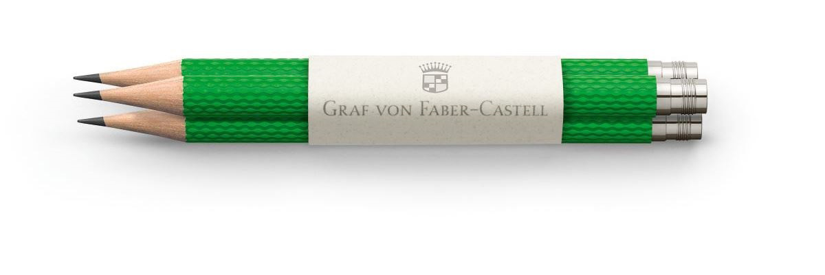 Faber-Castell Matite Di Ricambio Per Perfect Pencil - Castell 9000 B - 3 Pezzi - Confezione Con Gomma - Durezza B - 2
